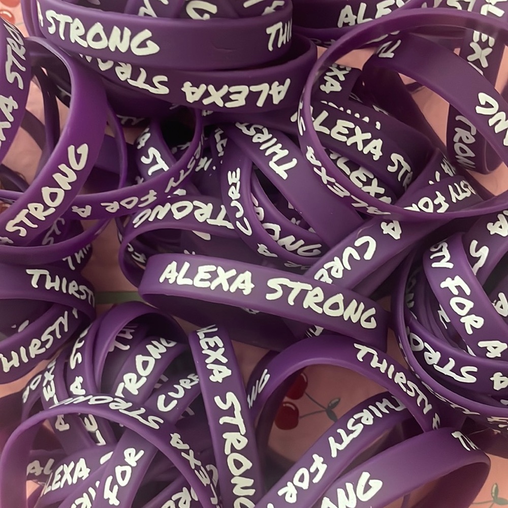 CANCER AWARENESS BRACELET- Alexa Strong- Thirsty for a Cure